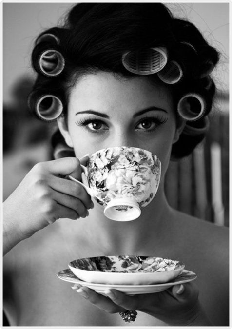 woman w tea
